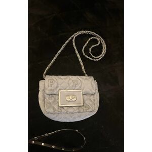 Vintage HTF/rare VS PINK Crossbody Bag y2k mini logo grey